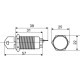 Металева кнопка Аско-Укрем TY 19C-K11/2 1NO+1NC з ключем (A0140010213)