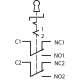 Металева кнопка Аско-Укрем TY 19C-K11/3 2NO+2NC (A0140010214)