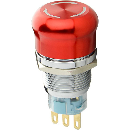 Металева кнопка Аско-Укрем TY 19C-S11/1 1NO+1NC (A0140010215)