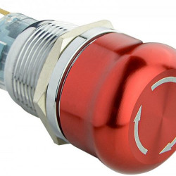 Металева кнопка Аско-Укрем TY 19C-S11/1 1NO+1NC (A0140010215)