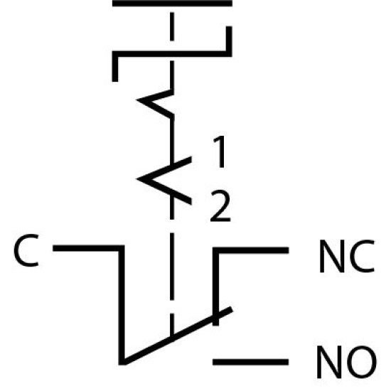 Перемикач на 2 положення металевий 1NO+1NC TY 19C-X11/2 Аско-Укрем (A0140010216)