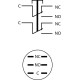 Металева кнопка Аско-Укрем TYJ 16-212 2NO+2NC (A0140010089)