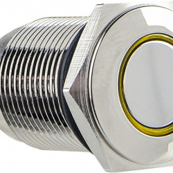 Кнопка Аско-Укрем TYJ 16-261 1NO+1NC 220В з підсвічуванням жовта (A0140010094)