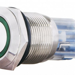 Кнопка Аско-Укрем TYJ 19-271 1NO+1NC 24В з підсвічуванням зелена (A0140010138)