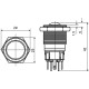 Металева кнопка Аско-Укрем TYJ 22-231 1NO+1NC (A0140010128)