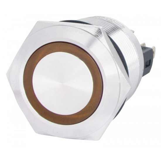 Кнопка Аско-Укрем TYJ 22-271 1NO+1NC 220В з підсвічуванням жовта (A0140010131)