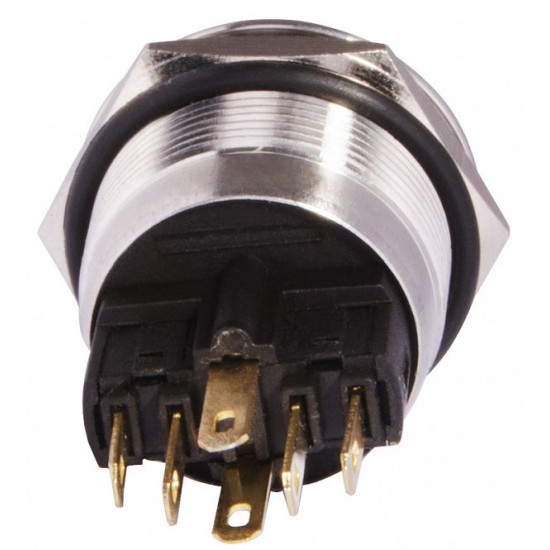 Кнопка Аско-Укрем TYJ 22-271 1NO+1NC 220В з підсвічуванням жовта (A0140010131)