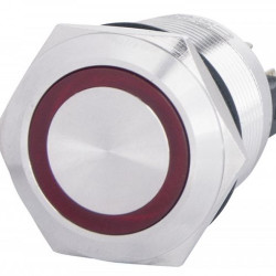 Кнопка Аско-Укрем TYJ 22-271 1NO+1NC 220В з підсвічуванням червона (A0140010133)