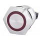 Кнопка Аско-Укрем TYJ 22-271 1NO+1NC 220В з підсвічуванням червона (A0140010133)
