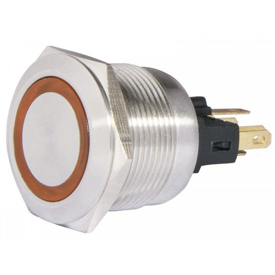 Кнопка Аско-Укрем TYJ 22-271 1NO+1NC 24В з підсвічуванням жовта (A0140010140)