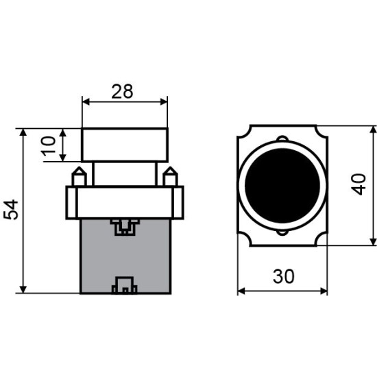 Кнопка Аско-Укрем XB2-BA11 «Старт» біла (A0140010061)