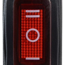 Перемикач Аско-Укрем KCD3-103W R/B (I-0-II) IP54 червоний (A0140040042)