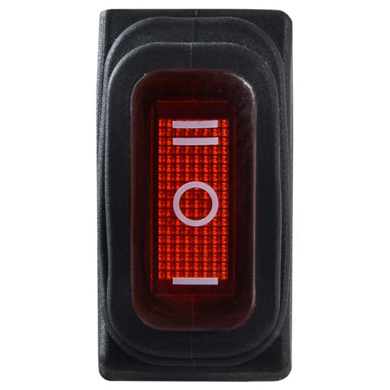Перемикач Аско-Укрем KCD3-103W R/B (I-0-II) IP54 червоний (A0140040042)