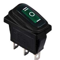 Перемикач Аско-Укрем KCD3-103W GR/B (I-0-II) IP54 зелений (A0140040043)