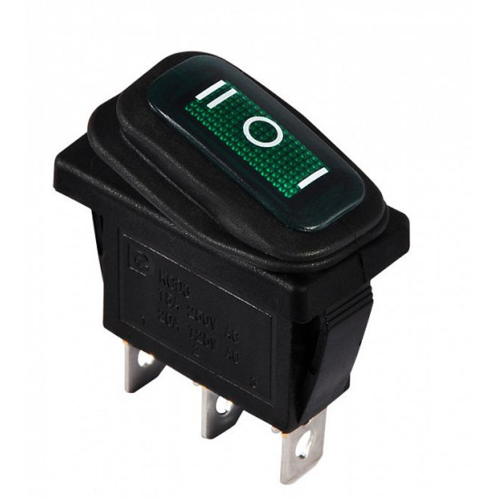 Перемикач Аско-Укрем KCD3-103W GR/B (I-0-II) IP54 зелений (A0140040043)