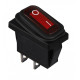 Перемикач Аско-Укрем KCD3-101W R/B (0-I) IP54 червоний (A0140040033)
