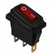 Перемикач Аско-Укрем KCD3-101NW R/B (0-I) IP54 з підсвічуванням червоний (A0140040036)
