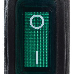 Перемикач Аско-Укрем KCD3-101NW GR/B (0-I) IP54 з підсвічуванням зелений (A0140040035)