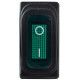 Перемикач Аско-Укрем KCD3-101NW GR/B (0-I) IP54 з підсвічуванням зелений (A0140040035)