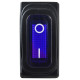 Перемикач Аско-Укрем KCD3-101NW BL/B (0-I) IP54 з підсвічуванням синій (A0140040038)