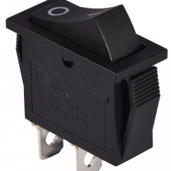 Перемикач Аско-Укрем KCD3-101 B/B (0-I) чорний (A0140040025)