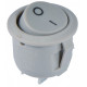 Перемикач Аско-Укрем KCD1-5-101 Grey/Grey (0-I) круглий сірий (A0140040069)