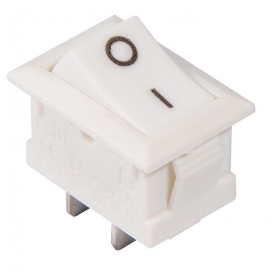 Перемикач Аско-Укрем KCD1-101 White/White білий (A0140040052)