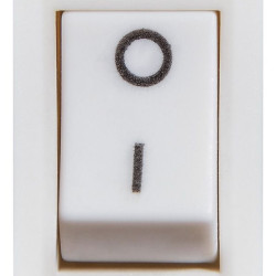Перемикач Аско-Укрем KCD1-101 White/White білий (A0140040052)