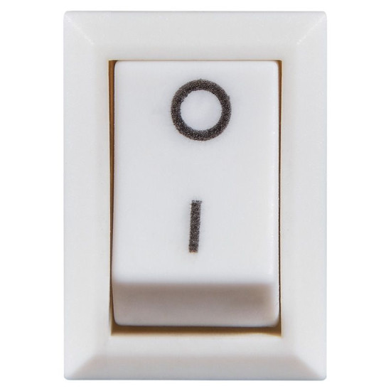 Перемикач Аско-Укрем KCD1-101 White/White білий (A0140040052)