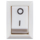 Перемикач Аско-Укрем KCD1-101 White/White білий (A0140040052)