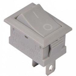 Перемикач Аско-Укрем KCD1-101 Grey/Grey сірий (A0140040051)
