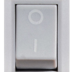 Перемикач Аско-Укрем KCD1-101 Grey/Grey сірий (A0140040051)