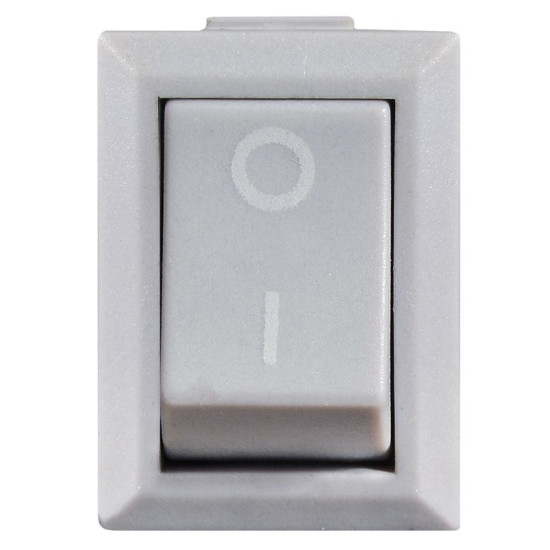 Перемикач Аско-Укрем KCD1-101 Grey/Grey сірий (A0140040051)
