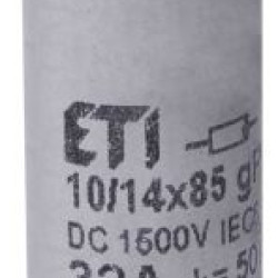 Запобіжник ETI CH 10/14x85 gPV 25A 1500В 50кА (2626235)