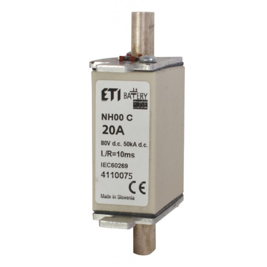 Запобіжник ETI NH00 Battery 20A 80В DC (4110075)