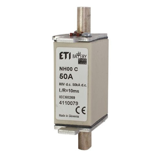 Запобіжник ETI NH00 Battery 50A 80В DC (4110079)