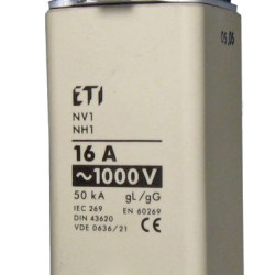 Запобіжник ETI NH-1/gG 16 A 1000В AC (4113704)