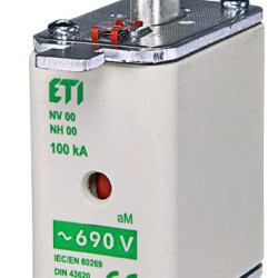 Запобіжник ETI NH-00/aM 100A 690В KOMBI (4182414)