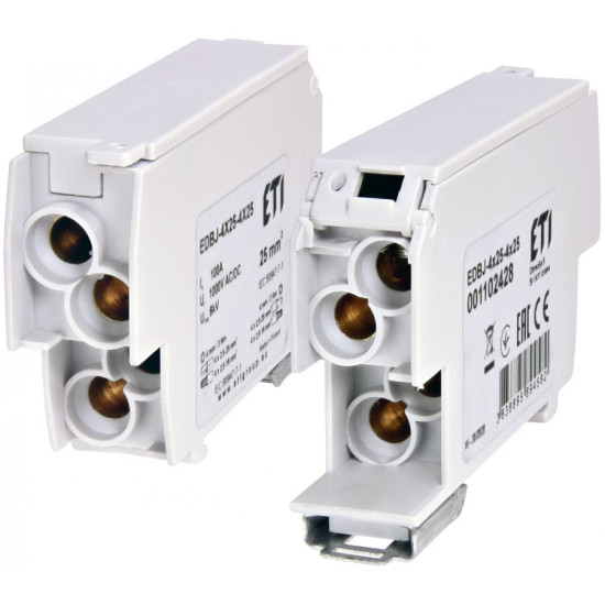 Розподільчий блок ETI EDBJ-4x25-4x25 100A 1000В AC/1500В DC (1102428)