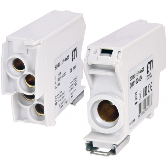 Розподільчий блок ETI EDBJ-1x70-4x25 192A 1000В AC/1500В DC (1102434)
