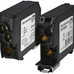 Розподільчий блок ETI EDBJ-4x25-4x25/B 100A 1000V AC/1500В DC чорний (1102441)