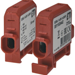 Ввідна силова клема ETI EDBJ-1x35-1x35/R 125A 1000В AC/1500В DC червона (1102442)
