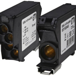Розподільчий блок ETI EDBJ-1x70-4x25/B 192A 1000V AC/1500В DC чорний (1102445)