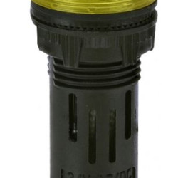 Сигнальна лампа LED ETI ECLI-16-024C-Y 24В AC/DC Ø16мм жовта матова (4771602)