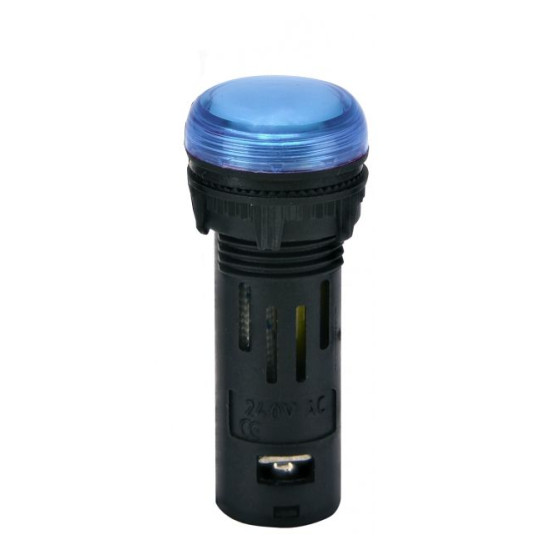Сигнальна лампа LED ETI ECLI-16-240A-B 240В AC Ø16мм синя матова (4771610)