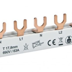 Шина живлення ETI IZ 10/L1L2L3N-L1NL2NL3N 3P+N 0,21м Fork 12 модулів (2921275)
