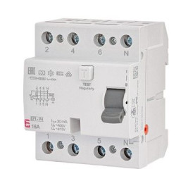 ПЗВ ETI EFI6-P4 3P+N 16/0,03 AC 6кА (2061650)