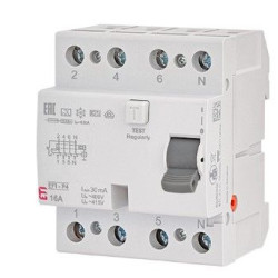 ПЗВ ETI EFI6-P4 3P+N 63/0,03 AC 6кА (2061653)