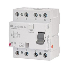 ПЗВ ETI EFI6-P4 3P+N 16/0,03 A 6кА (2061660)