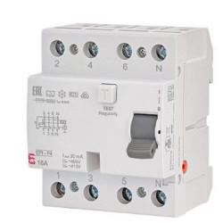 ПЗВ ETI EFI-P4 3P+N 16/0,03 NL A 10кА (2061810)